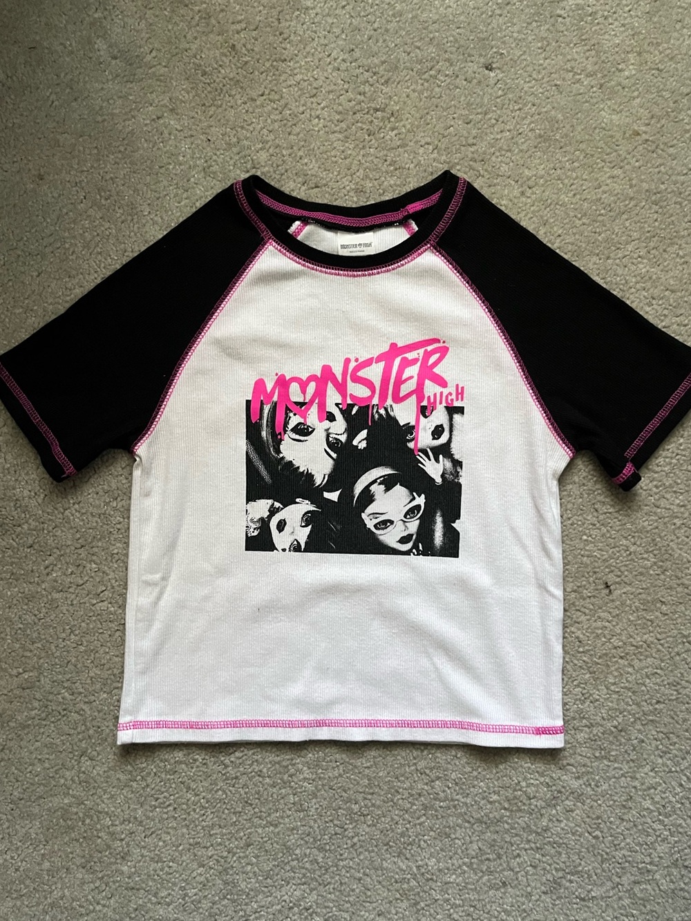 monster high women’s babydoll tee